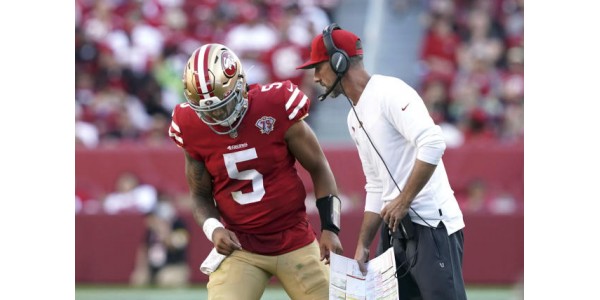 Les 49ers de San Francisco 2022 feront tout leur possible pour développer le quart-arrière Trey Lance Les 49ers de San Francisco 2022 feront tout leur possible pour développer le quart-arrière Trey Lance